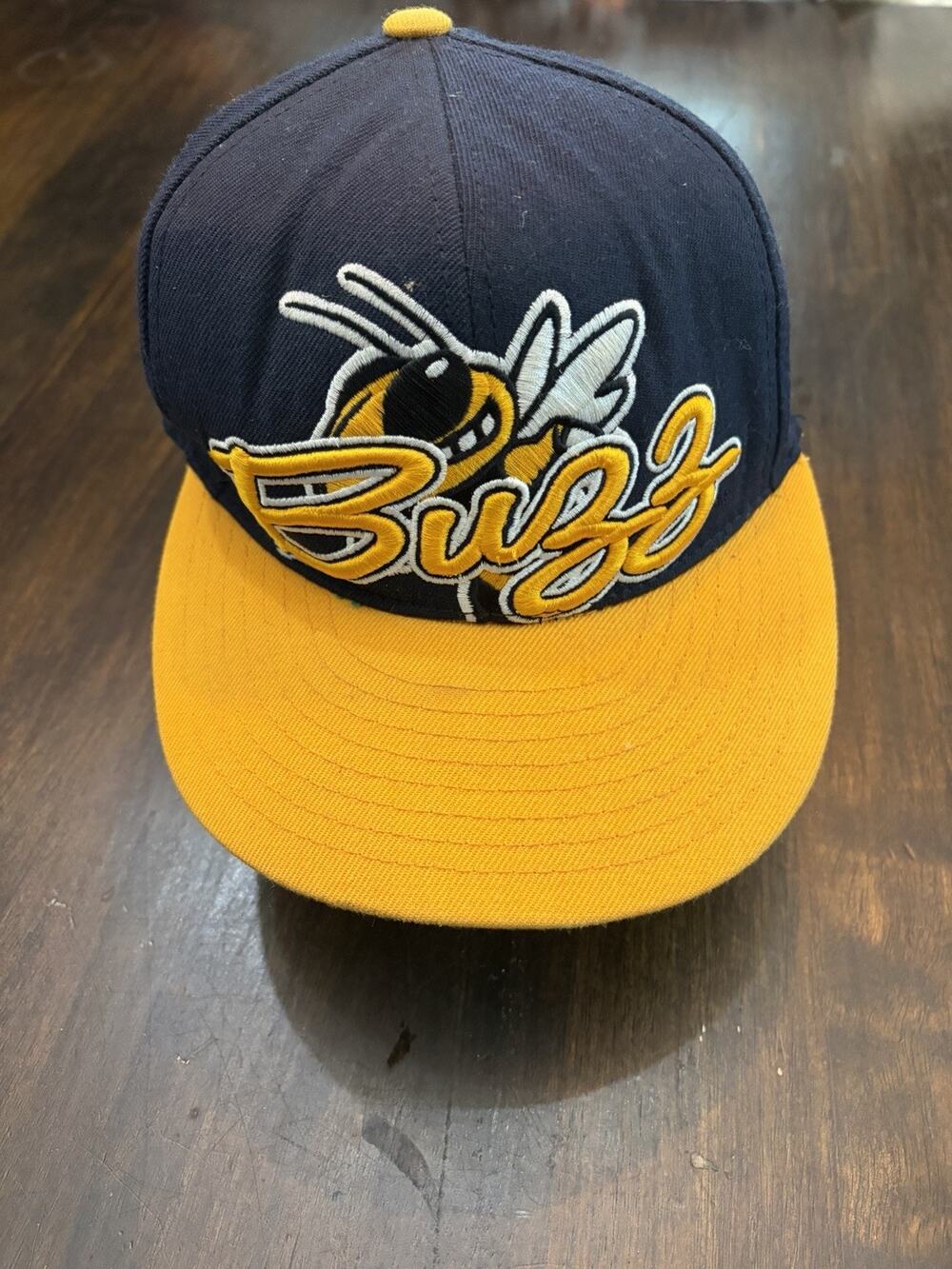 Georgia Tech Yellow Jackets "Buzz" OSFA Flatbill Snapback Hat Cap Vintage 90's